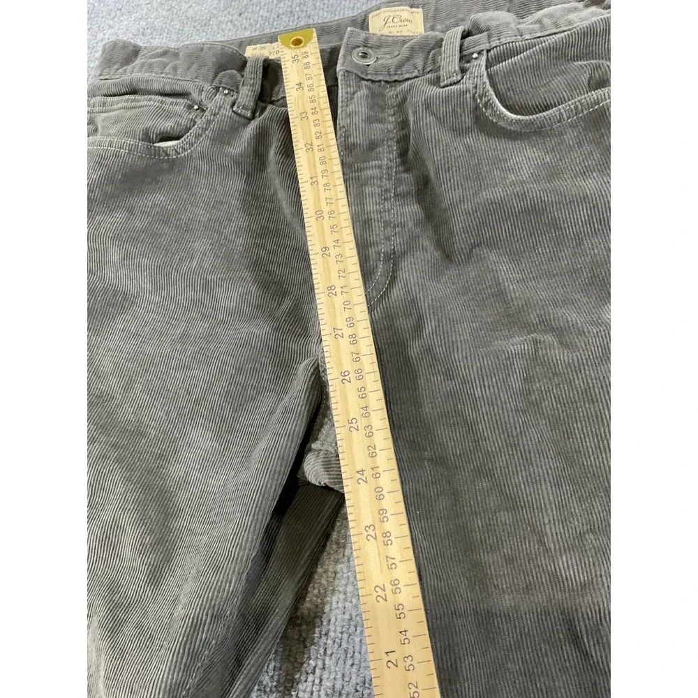 J Crew 770 Straight Fit Corduroy Pants Mens 35x32 Brown Cotton Corduroy Casual F